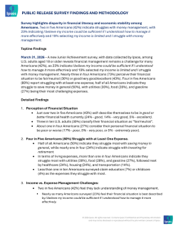 Financial Literacy and Economic Stability